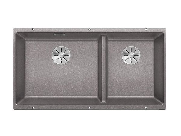 Кухонная мойка Blanco Subline 480/320-U (алюметаллик, c отводной арматурой InFino®)